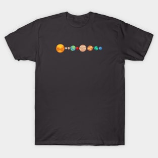 Solar System Retro T-Shirt